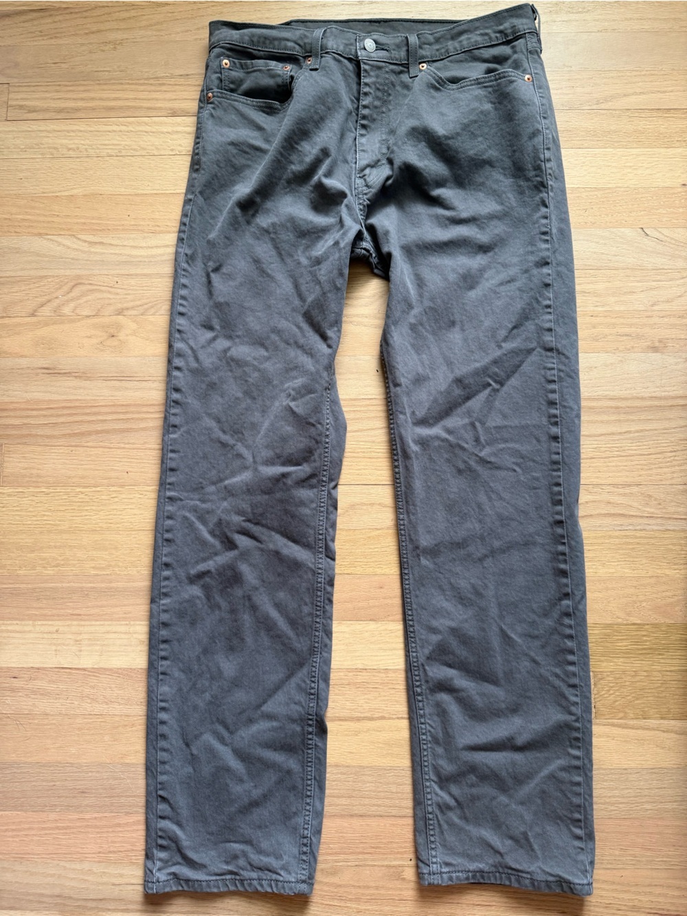Levi’s Men’s 505 Grey Denim 36 X 34